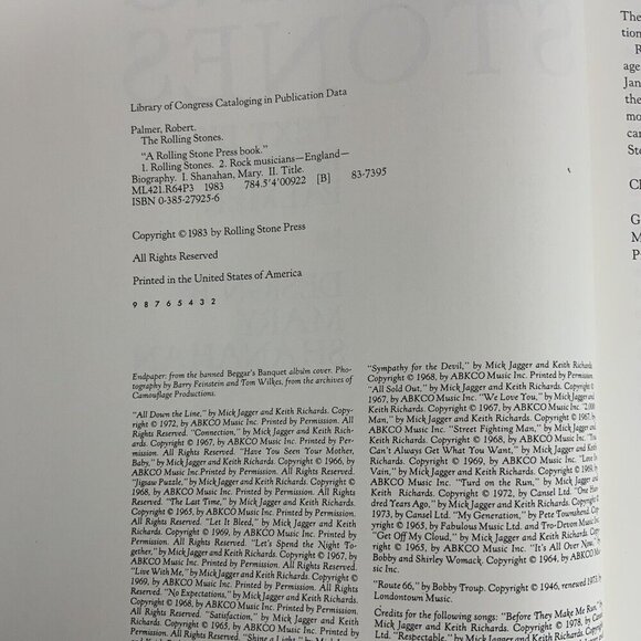 The Rolling Stones Paperback By Robert Palmer Vintage 1983 Rolling Stone Press - Picture 5 of 15